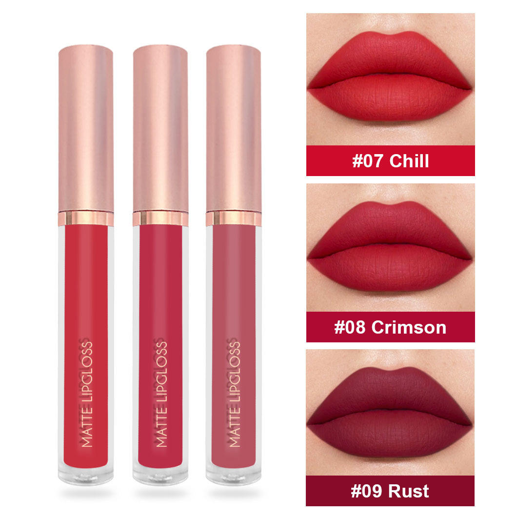 #C-3 pcs matte lipgloss (This product is for cross-border sales only and is prohibited from being sold domestically)