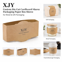 Boîte de rangement en carton découpé sur mesure XJY pour emballage de détail et cadeaux