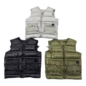 سترة رجالية بدون أكمام عالية الجودة بتصميم عصري مع سحاب للإغلاق، ملابس خارجية للشتاء، سترة دافئة جديدة للرجال - Product Image 1