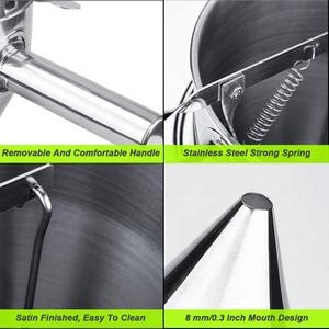 เครื่องจ่ายแป้งแพนเค้กสแตนเลสพร้อมขาตั้ง อุปกรณ์ตกแต่งเค้กและขนม แบบลูกสูบ - Product Image 2