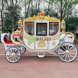 Carrozza principessa elettrica decorazione di nozze all'aperto di natale carrozza reale carrozza reale Design portabicchieri da tavolo - Product Image 5