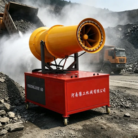Système de suppression de la poussière par canon à brouillard 60m avec revêtement anticorrosion pour usine chimique / usine d'engrais en environnement hostile