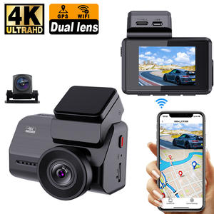 Cámara de salpicadero 4K de alta calidad con GPS para <span class=keywords><strong>Sony</strong></span> Sensor WIFI multilingüe Ultra gran angular 1080P Grabación en bucle cámara oculta para coche - Product Image 6