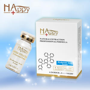 Happy+ Sérum Liquide Super Concentré 10ml à l'Acide Hyaluronique et <span class=keywords><strong>Vitamine</strong></span> <span class=keywords><strong>C</strong></span> Anti-Âge, Réducteur de Pores, Éclaircissant et Hydratant pour le Visage - Product Image 5