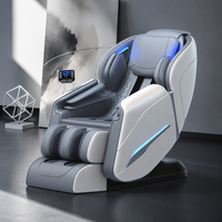 Chaise de massage portable haut de gamme pliable pour la maison/le bureau, haut-parleurs Bluetooth, gravité zéro, manipulateur 4D, commande vocale intelligente