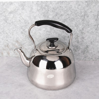 Bouilloire sifflante non magnétique classique en acier inoxydable Yolecen avec poignée pour cuisinière à induction de restaurant de voyage à domicile
