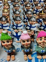 Statues décoratives en résine de style nordique, personnalisées en gros, différentes tailles, pour la maison ou le bureau, figurines de trolls vikings 3D