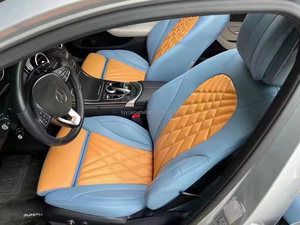 อะไหล่รถยนต์หนัง Nappa เปลี่ยน OEM 5ที่นั่งครอบคลุมที่นั่งสำหรับ Toyota Porsche Audi Mercedes Benz - Product Image 1