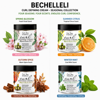 Crème hydratante et lissante sans rinçage à l'huile de ricin noire bio OEM/ODM pour cheveux crépus – Formule définissante pour les boucles – Marque privée