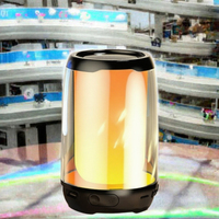 Subwoofer multimédia 1,5 pouces rechargeable sans fil pour enceinte portable LED RGB pour home cinéma et utilisation en extérieur