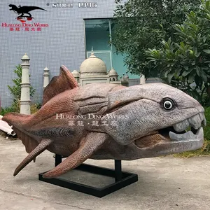 Ancient ocean fish sculpture museum standard marine animal