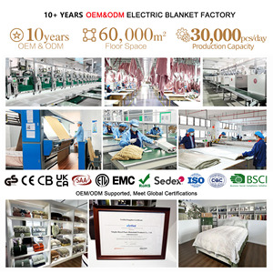 110v-240v Home Soft Striped Flannel Electric Heating Heated Electrical Blanket for <strong>Bed</strong> <strong>Warmer</strong> Winter - Product Image 6