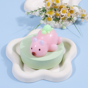 Jouets Squishy Capybara avec petite tortue sur le dos, super doux, à remontée lente, animaux à presser, jouets anti-stress et de décompression, porte-clés - Product Image 4