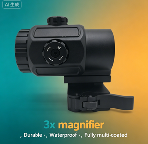 Mira de Punto Rojo <span class=keywords><strong>3X</strong></span> G43, Accesorio Óptico, Lupa de Aleación de Aluminio con Soporte de 20 mm para Entrenamiento al Aire Libre y Caza - Product Image 1