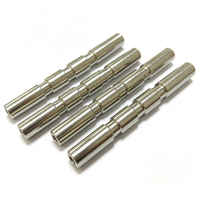 Tige de connexion hexagonale en acier inoxydable usinée CNC sur mesure, quincaillerie coudée moletée pour batterie TAMA, production en série