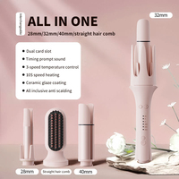 Lisseur et boucleur multifonction 9-en-1 interchangeable – Kit d'outils de coiffure
