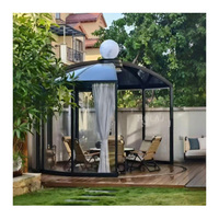 Tente de yourte dôme en verre de luxe moderne cadre en fer conception étanche quatre saisons pour événements en plein air décoration de villa personnalisable
