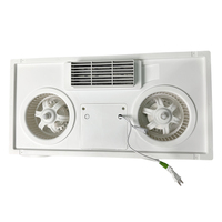 Chauffe-air PTC intégré au plafond avec ventilateur et lumière - 2200W, protection contre la surchauffe, pour salle de bain, usage résidentiel et en appartement