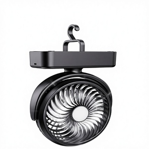 Ventilador Portátil para Camping con Linterna LED, 40 Horas de Funcionamiento, Batería Recargable, Gancho para Colgar, para Tienda de Campaña, Coche, RV, <span class=keywords><strong>Kit</strong></span> de Supervivencia de Emergencia - Product Image 1