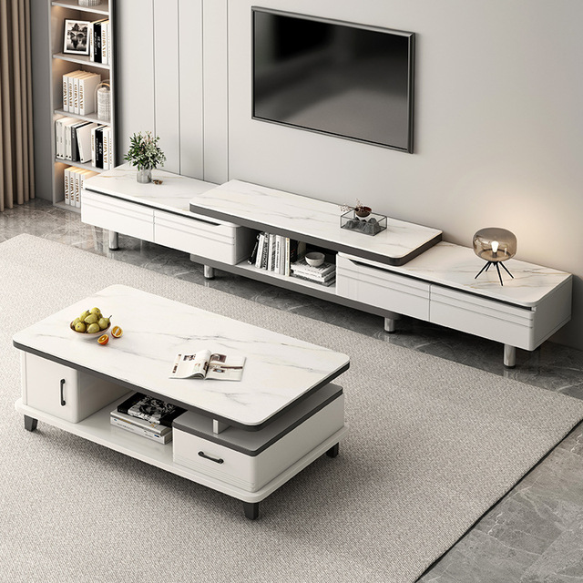 Modern Luxury TV Stand Set Durable Board Material Living Room Furniture Modern Minimalist TV Cabinet