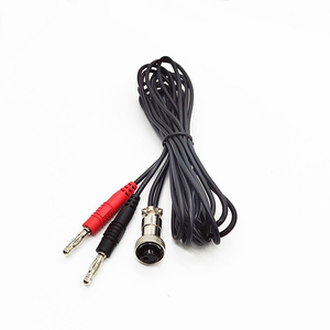 メーカー2社製 2in1 ブラックレッド RCAオスプラグ - 2.0/4.0mmバナナプラグ 医療機器用ケーブル - Product Image 1