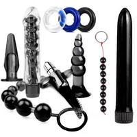 Kit de 10 Plugs Anaux pour Adultes – Perles d'Entrée Postérieure – Aides à la Masturbation Féminine – Accessoires Érotiques pour Couples – Sensation Réelle