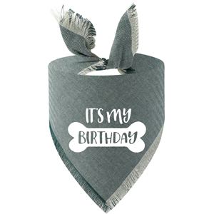 New Polyester Cotton Bib Square Dog <b>Scarf</b> Pet Birthday Supplies - Product Image 3