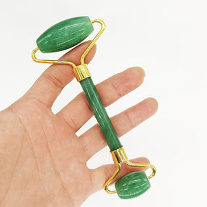 Rouleau de massage en aventurine bleue avec boîte, magnifique rouleau facial en pierre de jade, rouleau de massage en quartz rose avec boîte - Product Image 1