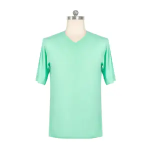 Solarwool High Quality Merino Wool V Neck Short Sleeve Mens T shirts