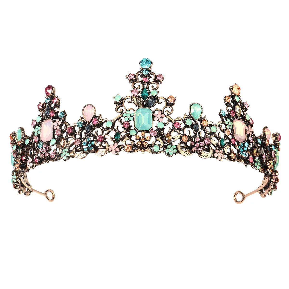 New Design Alloy Rhinestone Crown Wedding Crown Tiara Crystal Party Supplies For Wedding