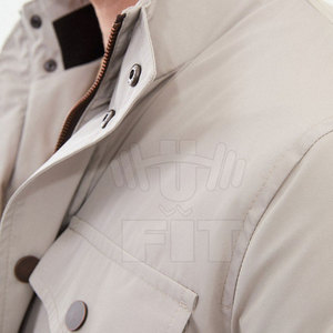 Streetwear personnalisé pour hommes Vêtements d'extérieur à manches longues de haute qualité Veste en coton Vestes cargo utilitaires à plusieurs poches - Product Image 2