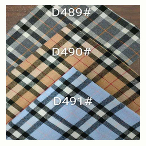 Cổ Phiếu Sẵn Sàng Bán Buôn Sọc Sọc Kiểm Tra Sợi Nhuộm Flannel Vải Người Đàn Ông Của Trường Đồng Phục Áo Sơ Mi Làm Dệt Chất Liệu Cotton Cho Bé Trai - Product Image 5