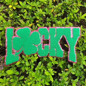 Lettres de paillettes personnalisées patchs <span class=keywords><strong>en</strong></span> chenille coudre sur le fer sur la broderie <span class=keywords><strong>Alphabet</strong></span> Patch Applique pour vêtements - Product Image 1