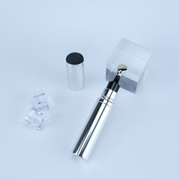Emballage cosmétique en plastique 5ml 7.5ml 10ml Flacon pompe sans air pour sérum contour des yeux Or brillant PETG Emballage d'huile essentielle avec pompe