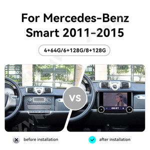 Lecteur multimédia pour voiture de 11,5 pouces pour <span class=keywords><strong>Mercedes</strong></span>-Benz Smart 2011-2015, <span class=keywords><strong>autoradio</strong></span> Android, enregistreur de <span class=keywords><strong>cassette</strong></span>, GPS, unité principale audio - Product Image 2
