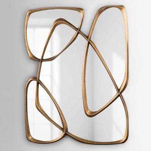 <span class=keywords><strong>Ingresso</strong></span> americano sala da pranzo forma irregolare creativo versato a <span class=keywords><strong>parete</strong></span> <span class=keywords><strong>specchio</strong></span> luce di lusso arredamento interno Hotel - Product Image 1