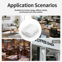 Sensor de Puerta y Ventana Tuya, Dispositivo de Alerta de Seguridad para el Hogar Inteligente, Control por Aplicación, Funciona con Batería, Plástico