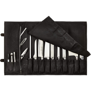 Couteau de camping personnalisé Vaisselle en toile en acier inoxydable Set de <span class=keywords><strong>couverts</strong></span> réutilisables Sac en toile Couteau de chef Sac à roulettes Sac pour couteau de chef - Product Image 5