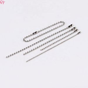 Chaîne à billes en argent QQ, connecteur de chaîne à perles métalliques, porte-clés, support de pendentif pour cadeau et décoration - Product Image 2