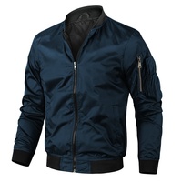 Bomber de vol décontracté en gros, personnalisable, automne, imperméable, léger, respirant, utilitaire, en Nylon, grande taille, support tissé