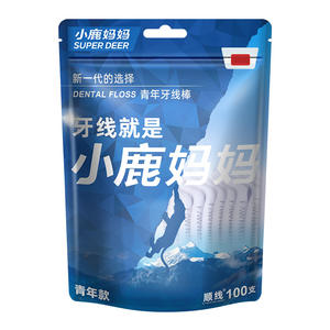 Hilo Dental Little Deer Mommy - Palillos de Hilo Dental Desechables Portátiles para la Familia, Palitos de Hilo Dental, Hilo Dental en Bolsa al por Mayor - Product Image 1