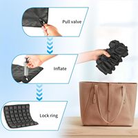 Coussin de siège gonflable Coussin de voyage en avion portable pour le travail quotidien au bureau Coussins de conducteur de fauteuil roulant