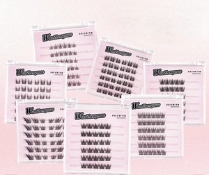 Faux cils auto-adhésifs réutilisables naturels, sans <span class=keywords><strong>colle</strong></span>, style Manga Tournesol paresseux, effet <span class=keywords><strong>lapin</strong></span> à neuf queues - Product Image 3