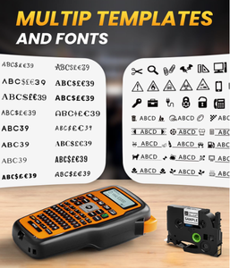 Imprimante d'étiquettes adhésives portable AIMO E1000 PRO, prend en charge les rubans d'étiquettes de 6 à 12 mm - Product Image 3