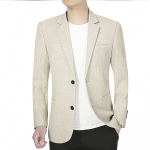 Nuevo Blazer Casual de Negocios <span class=keywords><strong>para</strong></span> Hombre de Mediana Edad y Joven, Chaqueta Cortavientos de Un Solo Pecho, Abrigo Superior, Traje Casual <span class=keywords><strong>para</strong></span> Hombre - Product Image 2