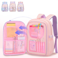 Mochila Escolar QY de Gran Capacidad para Primaria, Bolsa para Libros Infantil, Mochila Escolar para Niños