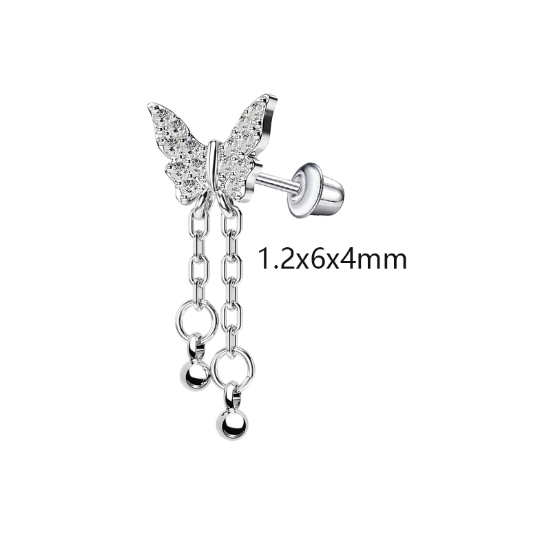 Ear stud Silver