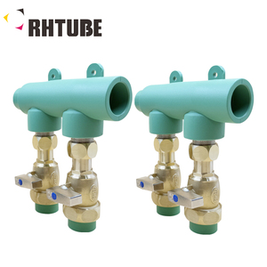 Collettore PPR in <span class=keywords><strong>ottone</strong></span> a 2 e <span class=keywords><strong>3</strong></span> vie con filettature esterne, raccordo per tubi ad alta pressione e alta portata per l'approvvigionamento idrico PN25, resistente alla corrosione - Product Image 1
