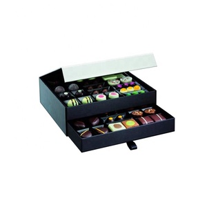 Hộp Bìa Cứng Đựng Đồ Tráng Miệng Quảng Đông Hộp Giấy Đóng Gói Thực Phẩm Màu Đen Với Ngăn Kéo <span class=keywords><strong>3</strong></span> Lớp Logo Tùy Chỉnh AI PSD DWG - Product Image 4