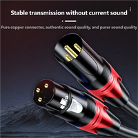 Câble Serpent XLR 3 Broches Mâle-Femelle de Haute Qualité avec Gaine PVC pour Microphone de Studio Professionnel, Table de Mixage, Haut-Parleur Audio Hi-Fi et Micro